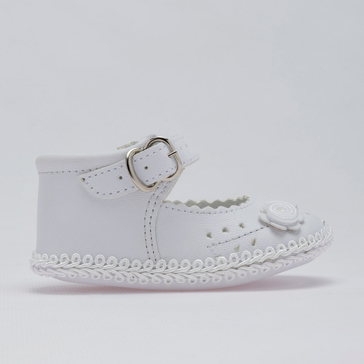 Zapato para bautizo para bebé niña marca Kids Sofi Blanco cod. 51316