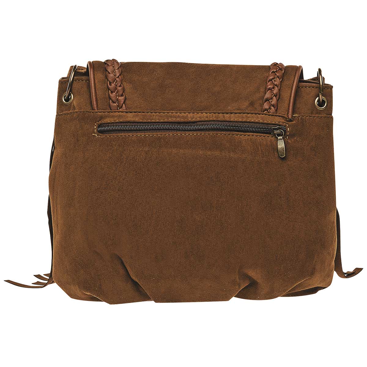 Bolsa tipo crossbody para mujer marca Moramora Café cod. 59423