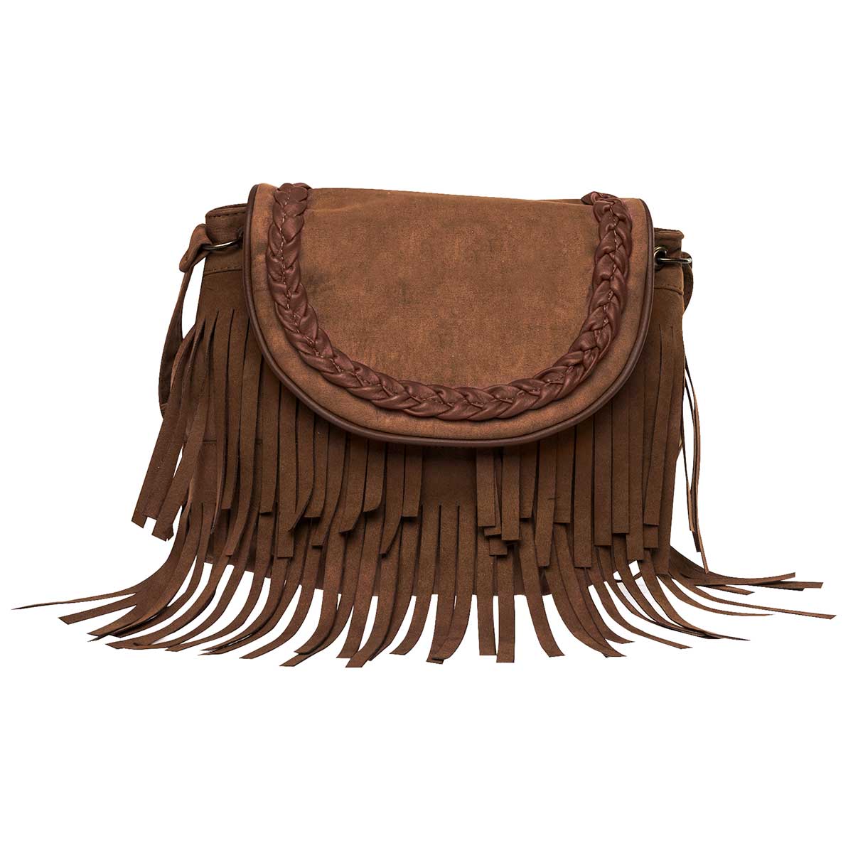 Bolsa tipo crossbody para mujer marca Moramora Café cod. 59423