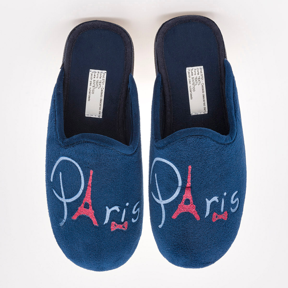 Pantufla para mujer marca Niagara Azul cod. 63441