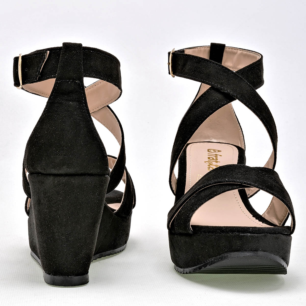 Sandalia para mujer marca Fratta Negro cod. 71412