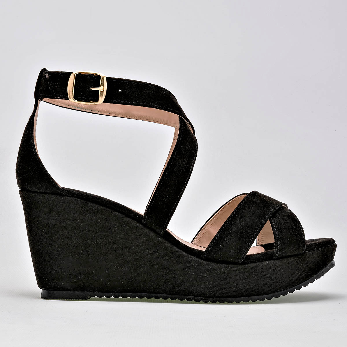 Sandalia para mujer marca Fratta Negro cod. 71412