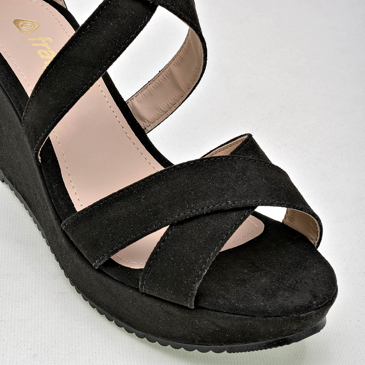 Sandalia para mujer marca Fratta Negro cod. 71412