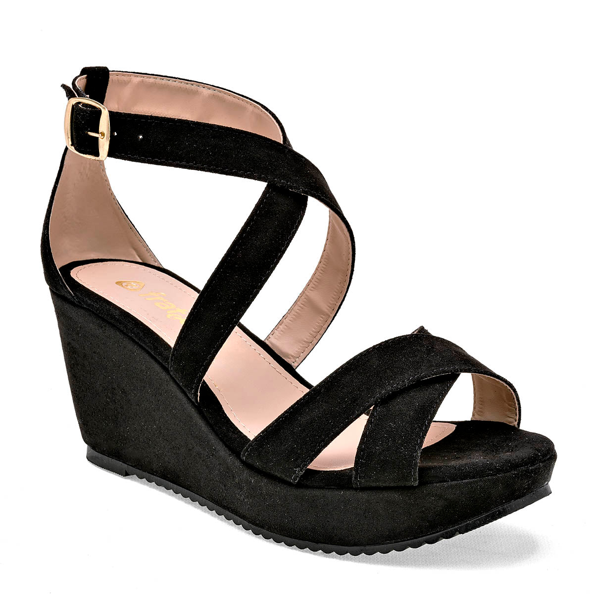 Sandalia para mujer marca Fratta Negro cod. 71412