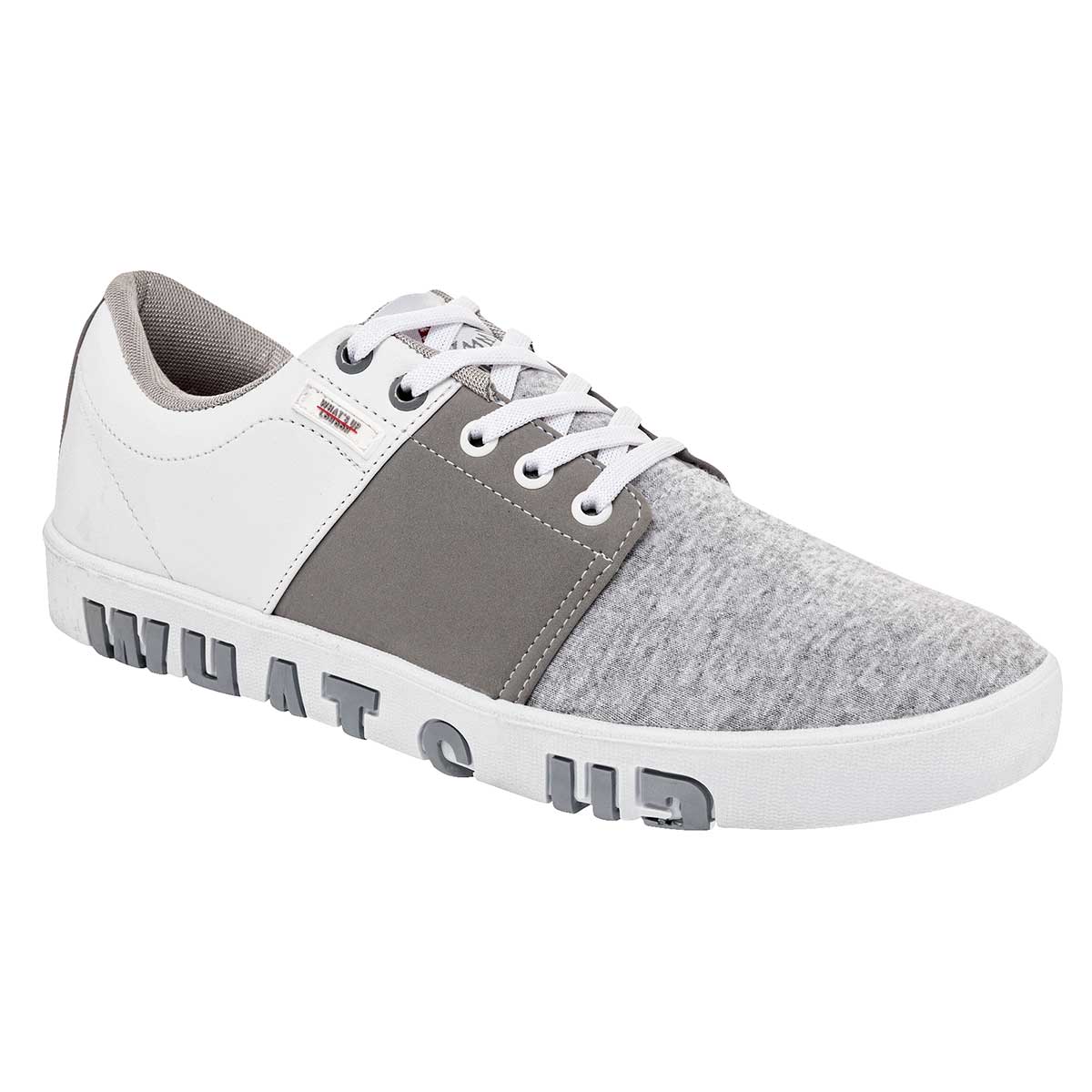 Pakar.com  | 🎄 Regalos de navidad y fin de año | Tenis urbano color gris y blanco para hombre marca What's U? cod. 73334