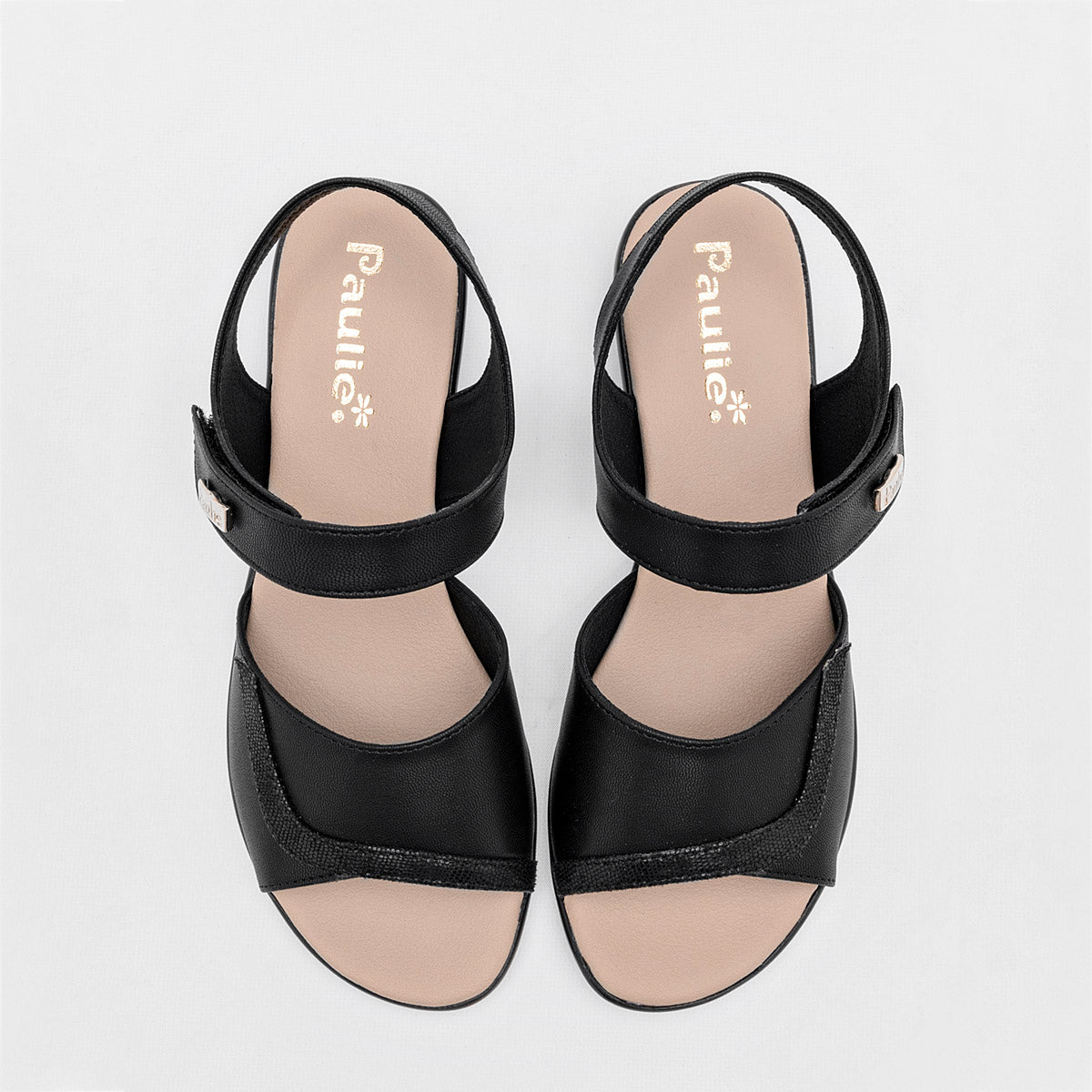 Sandalia para mujer marca Paulie Negro cod. 76353