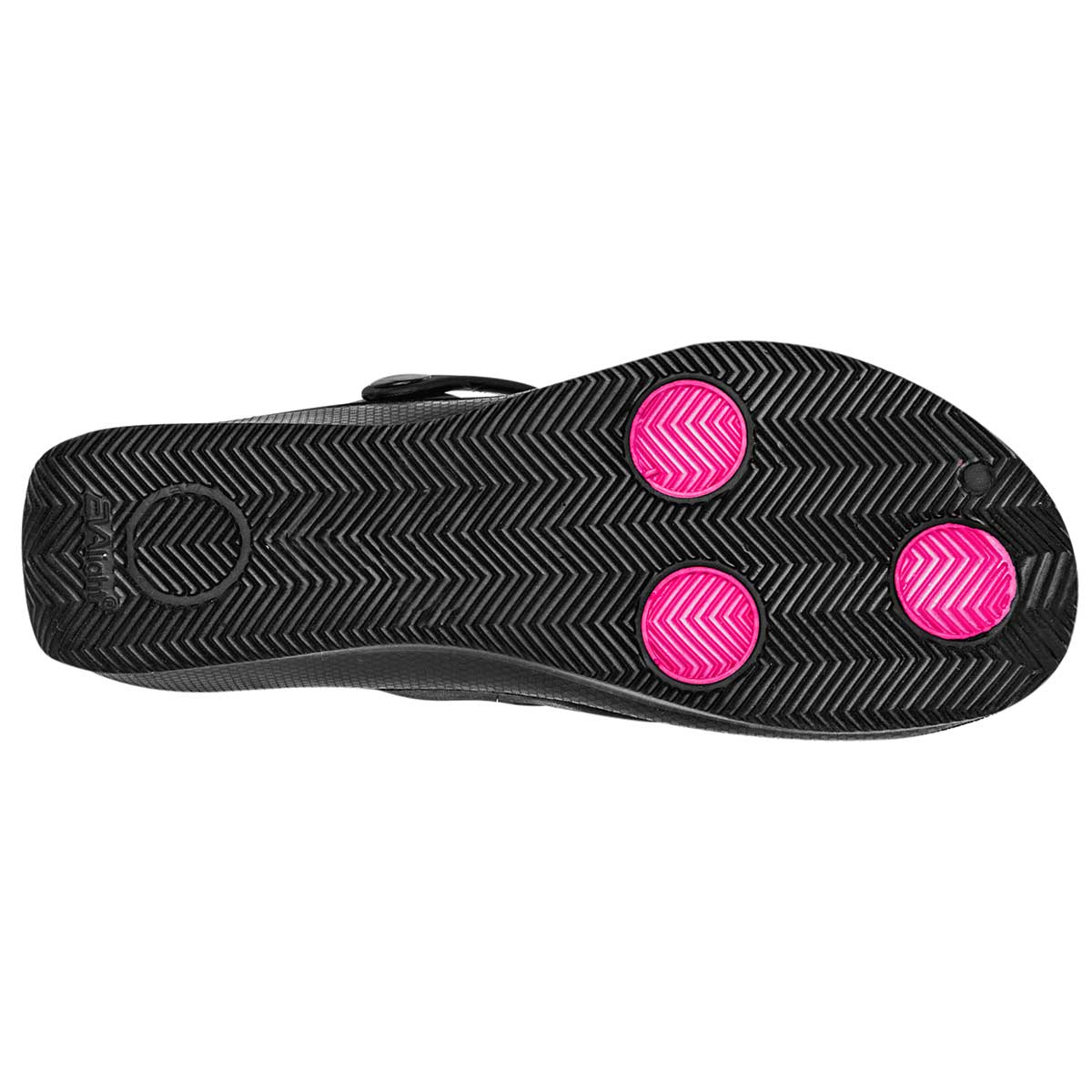 Sandalia color negro fiusha para mujer marca Evalight cod. 77304