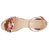 Zapatilla abierta para mujer marca Mimar Oro rosa cod. 79625