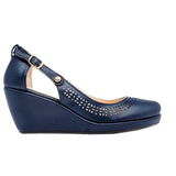 Zapatilla casual para mujer marca Etnia Azul Marino cod. 80104