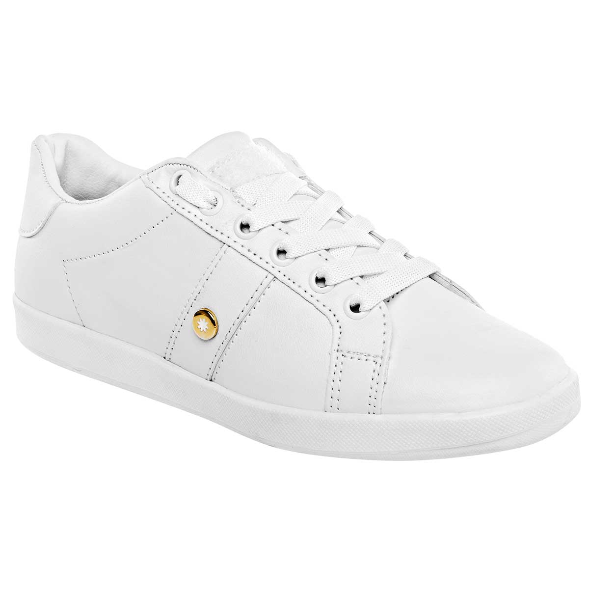 Tenis escolar para joven marca Moramora Blanco cod. 80780