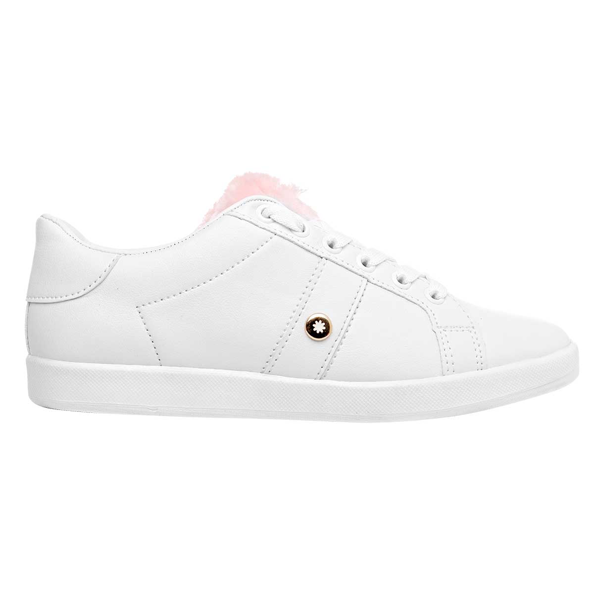 Tenis escolar para joven marca Moramora Blanco cod. 80780