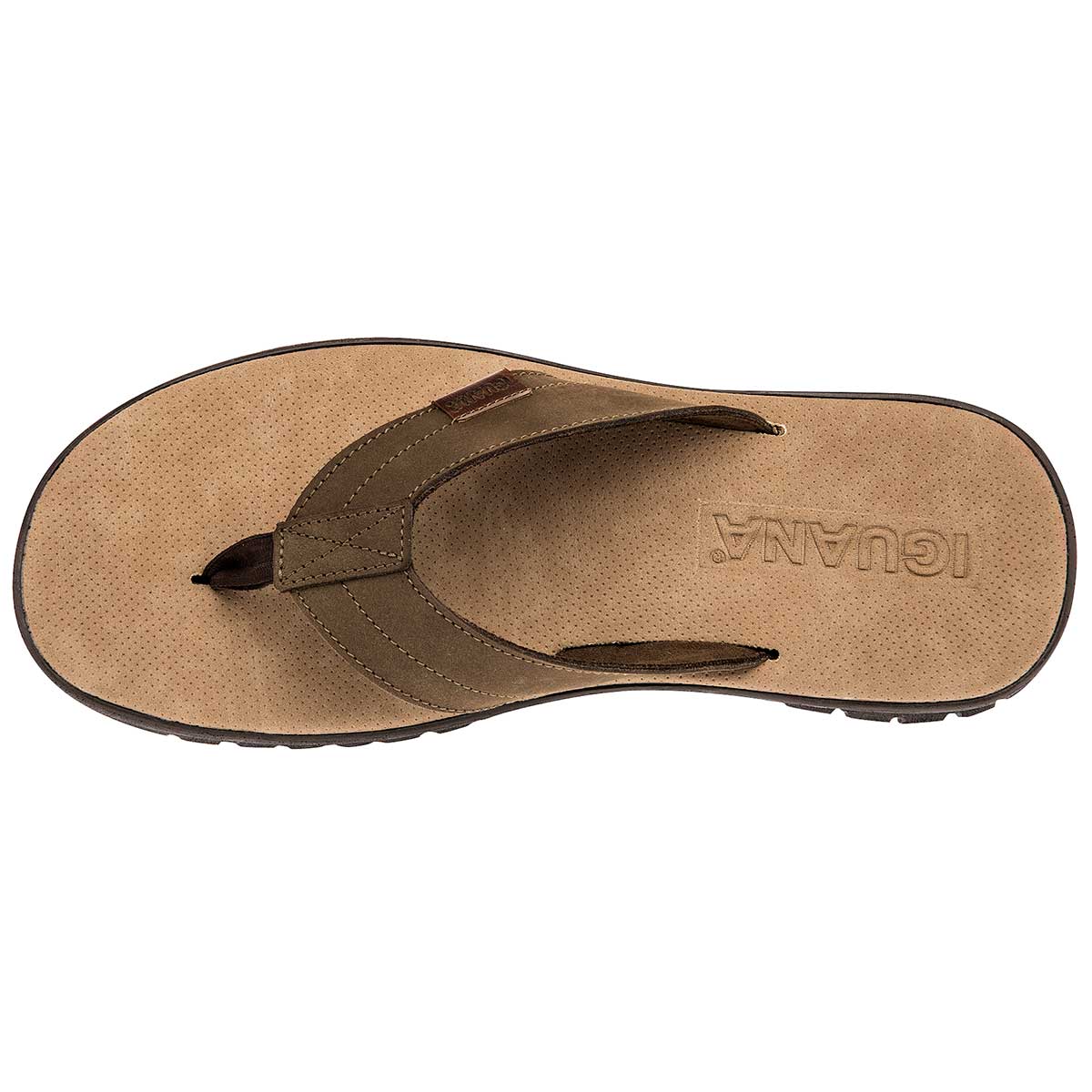 Sandalia pata de gallo para hombre marca Iguana Beige cod. 84281