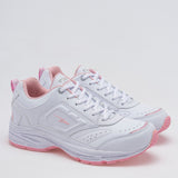 Tenis escolar de piel para joven marca Apoort Blanco cod. 8706