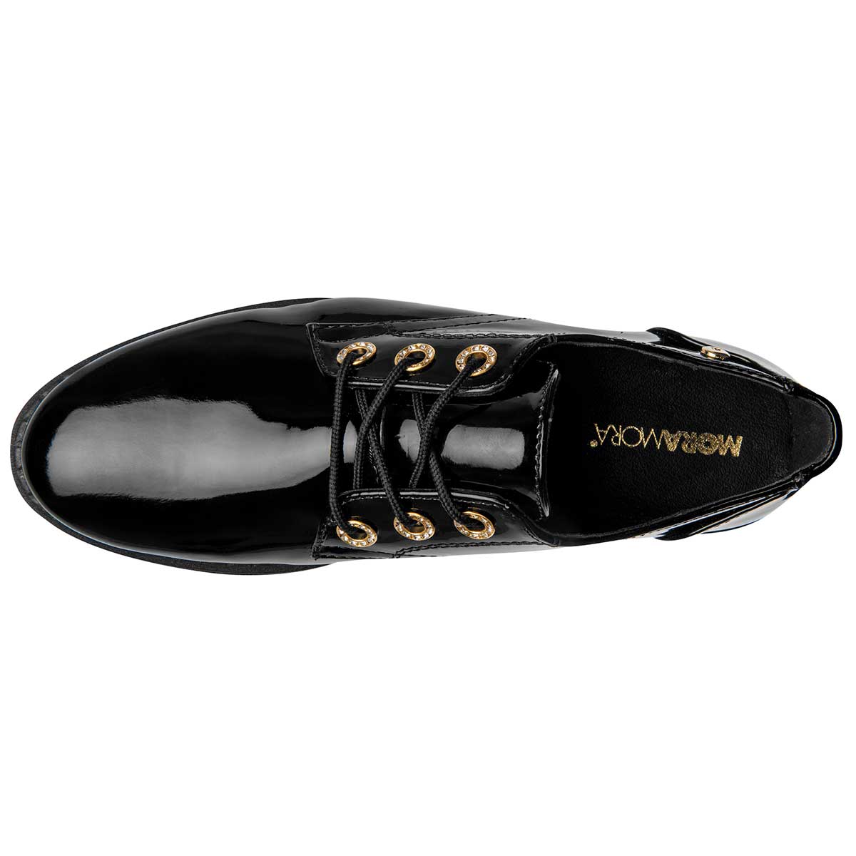 Zapato escolar para joven marca Moramora Negro cod. 91336