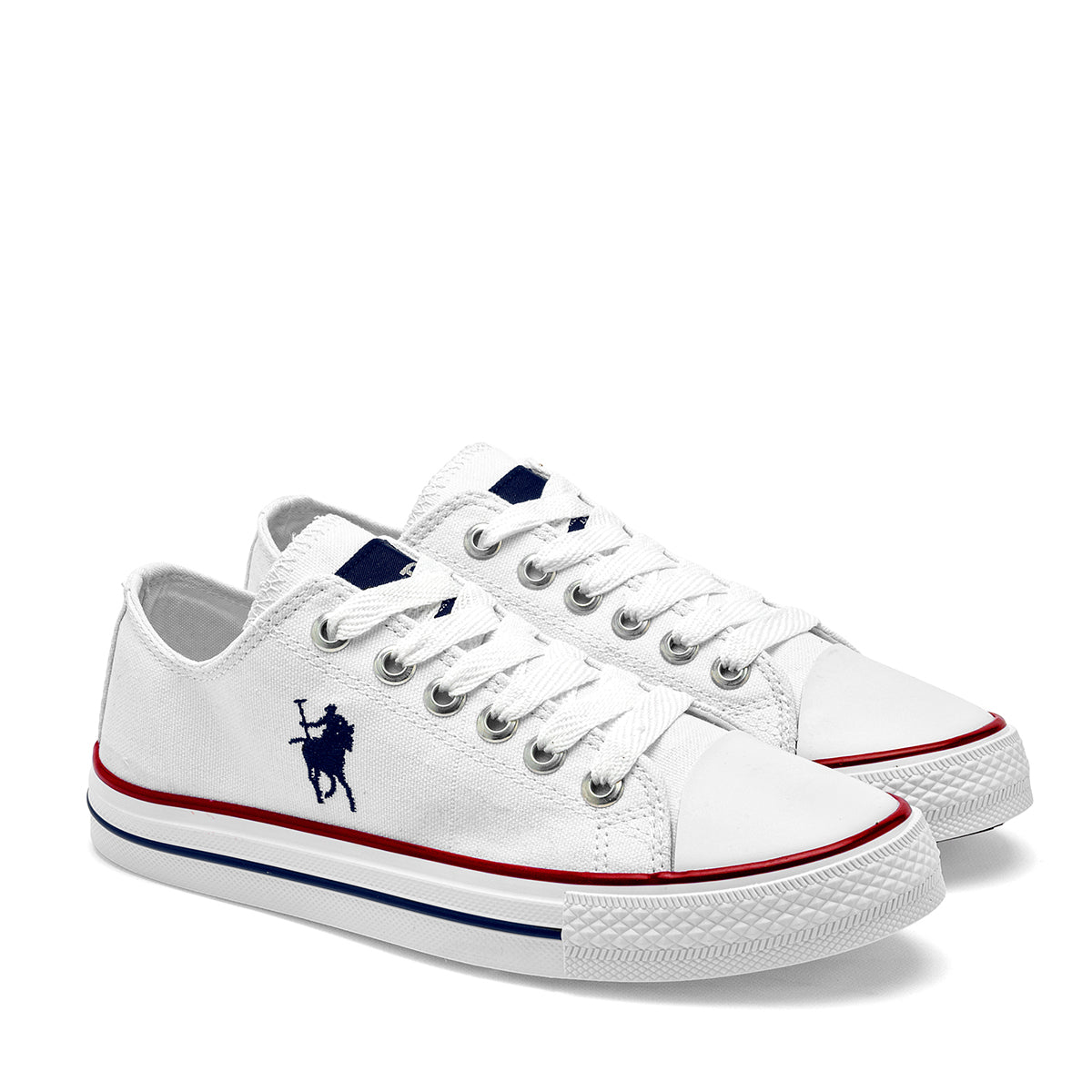 American Polo tenis urbano para joven mujer blanco casual