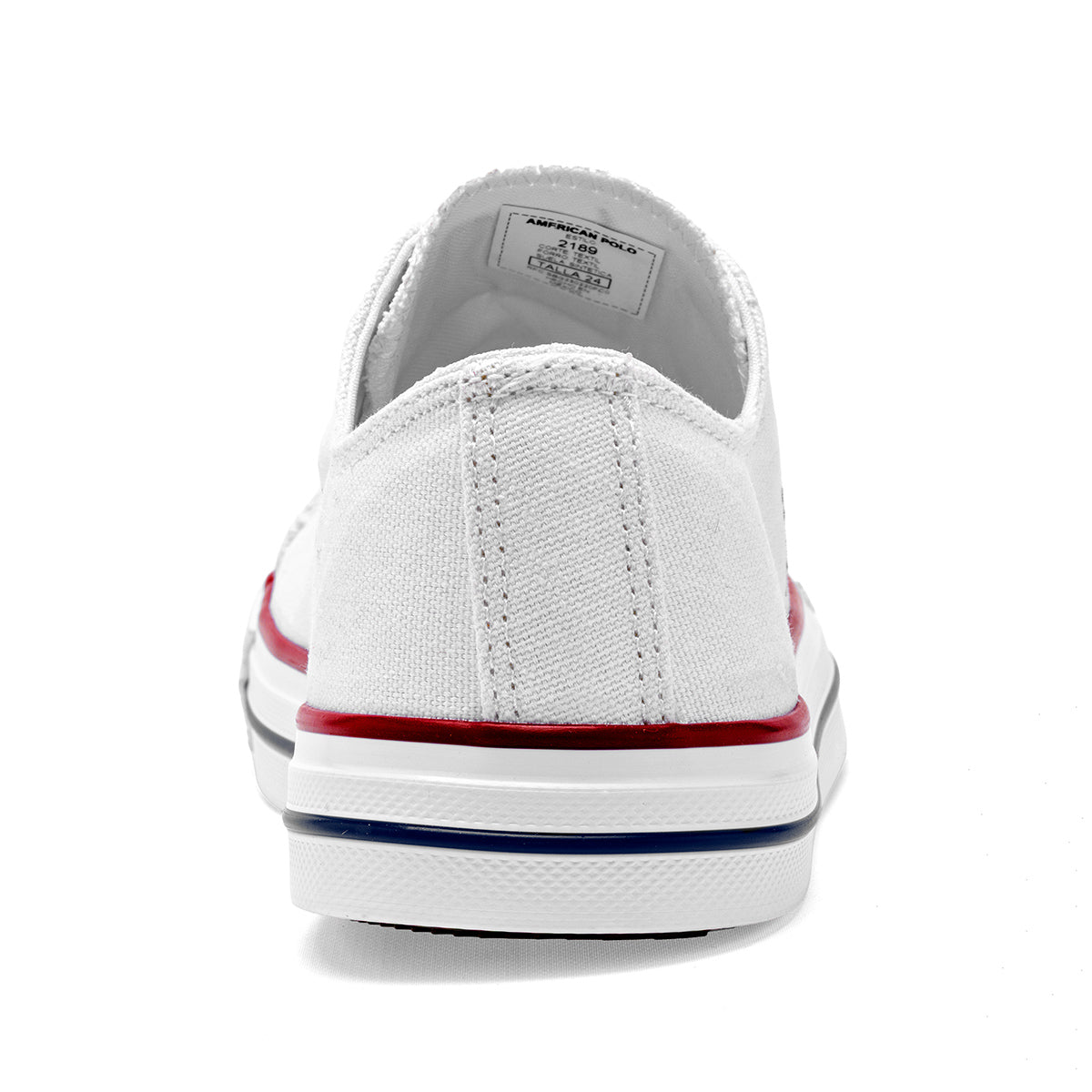 American Polo tenis urbano para joven mujer blanco casual