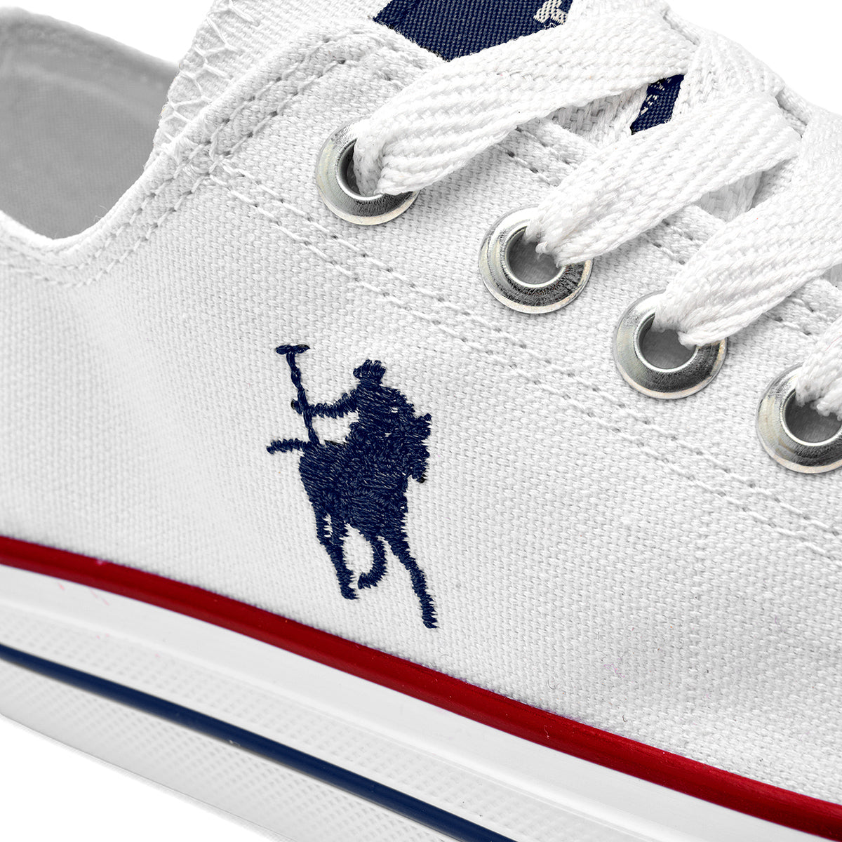 American Polo tenis urbano para joven mujer blanco casual