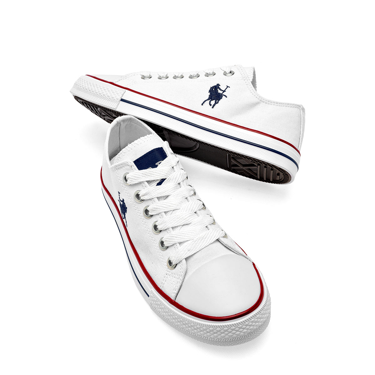 American Polo tenis urbano para joven mujer blanco casual