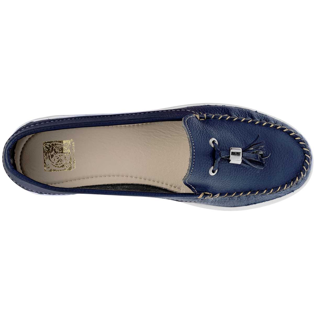 Mocasín casual para mujer marca Been Class Azul marino cod. 94138