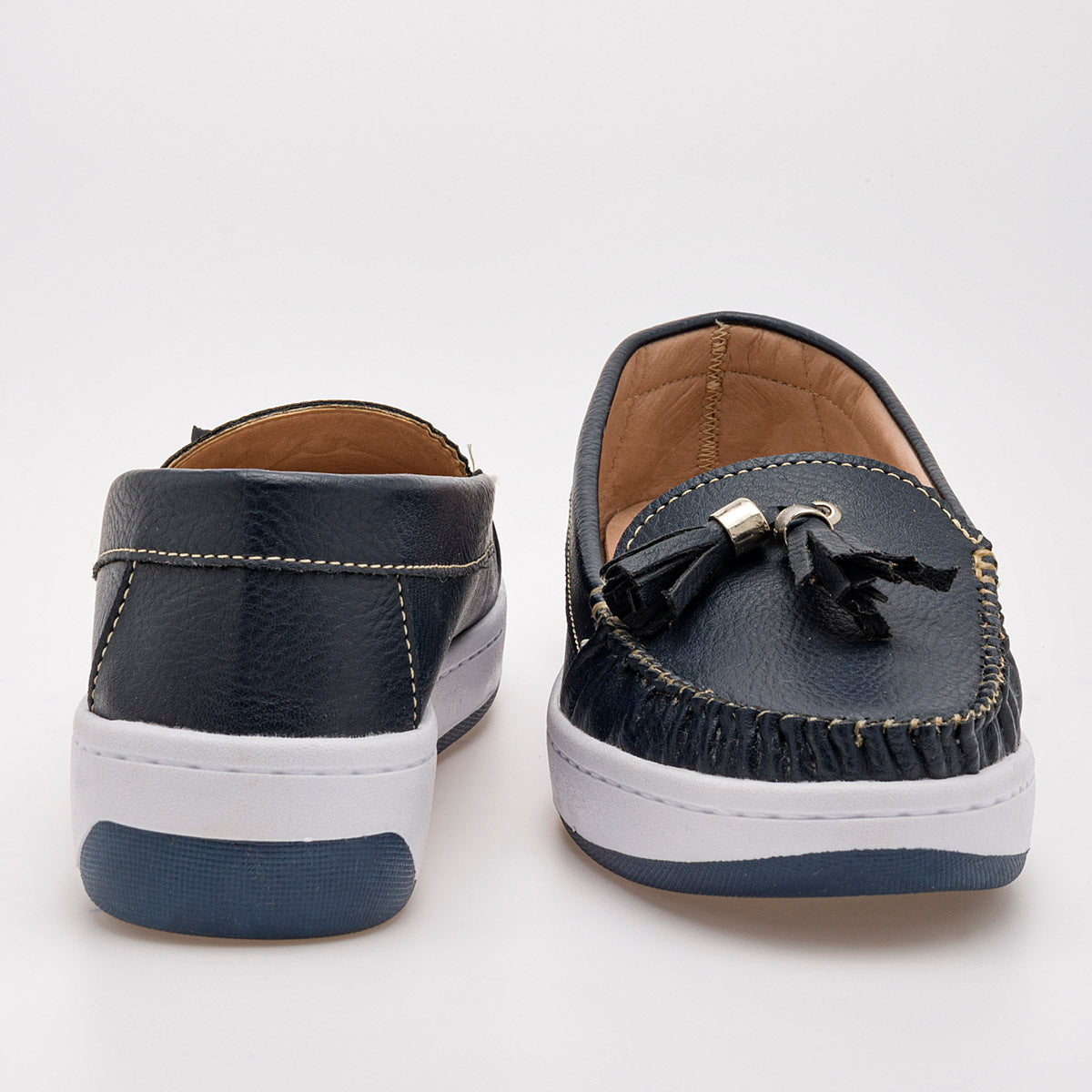 Mocasín casual para mujer marca Been Class Azul marino cod. 94138