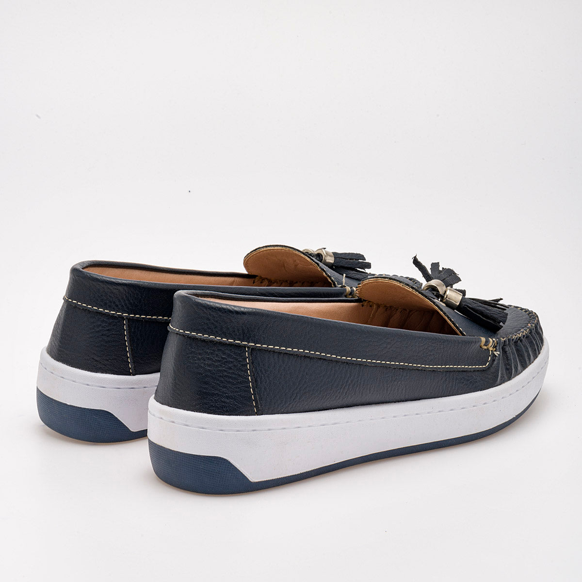 Mocasín casual para mujer marca Been Class Azul marino cod. 94138