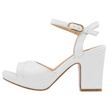 Sandalia para mujer marca D'Cristian Blanco cod. 94359