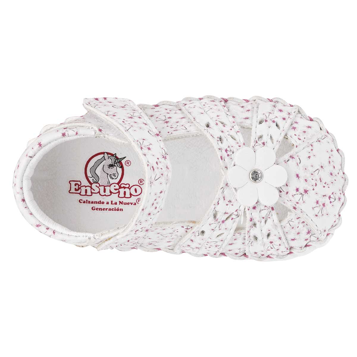 Zapato color blanco para niña bebé marca Ensueño cod. 94409