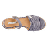 Sandalia para mujer marca Moramora Azul marino cod. 94820