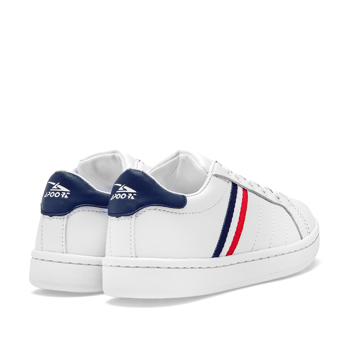 Apoort tenis urbanos para niño blanco con rayas