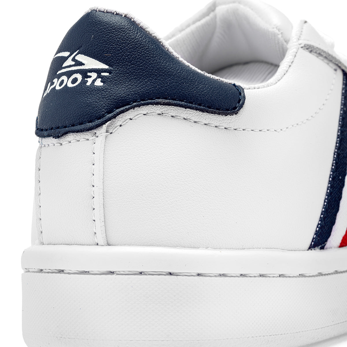 Apoort tenis urbanos para niño blanco con rayas