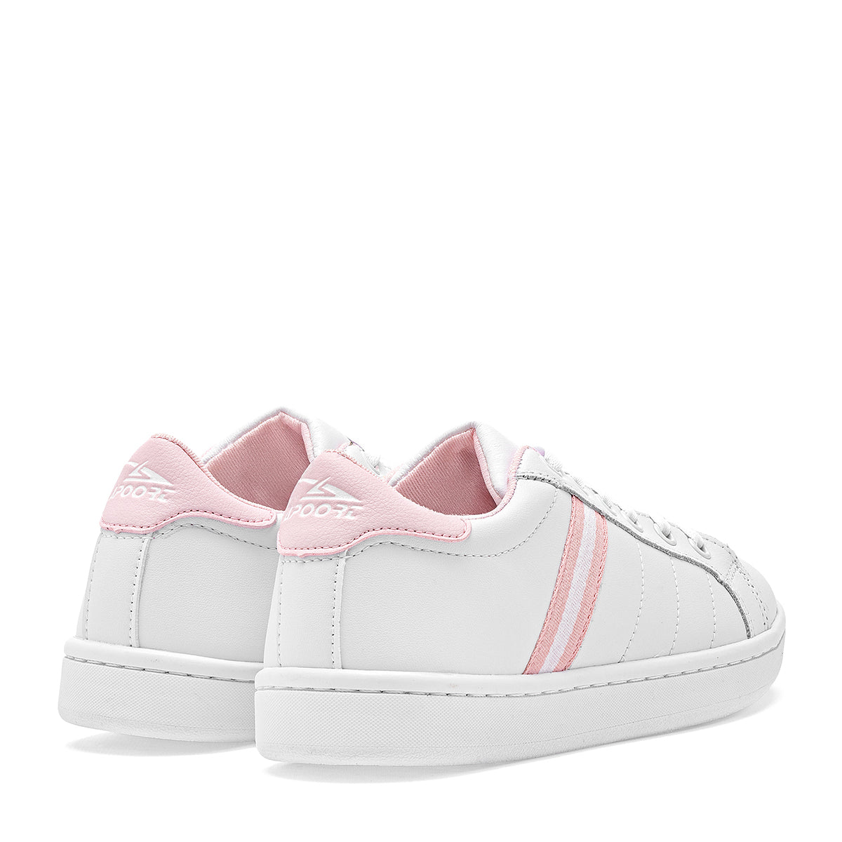 Apoort tenis urbanos para mujer blanco y rosa, ligeros
