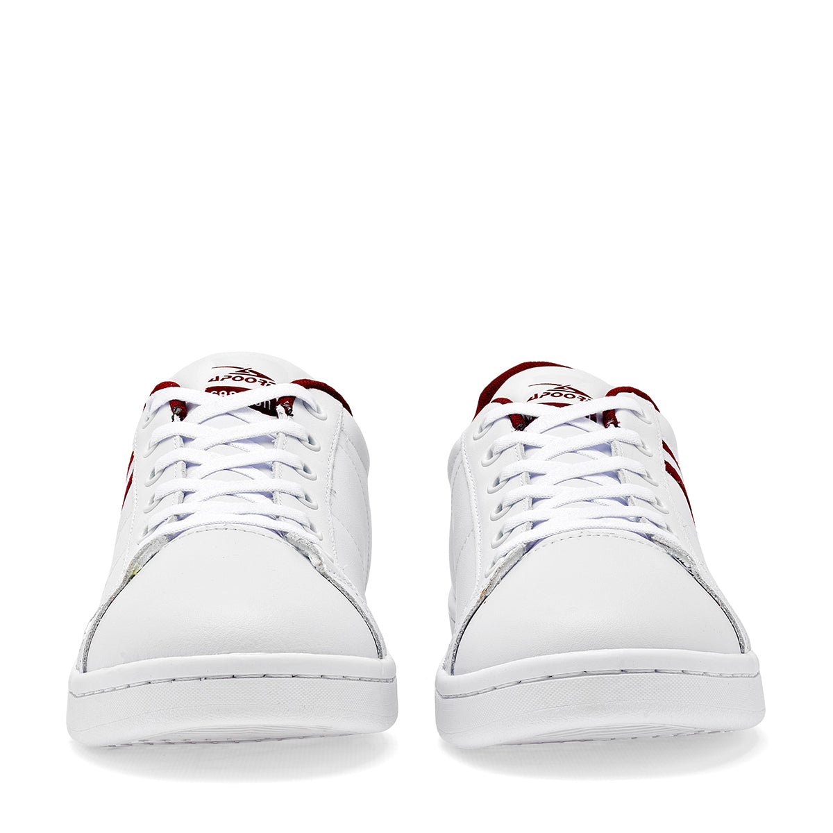 Apoort tenis urbanos de piel unisex blancos con confort