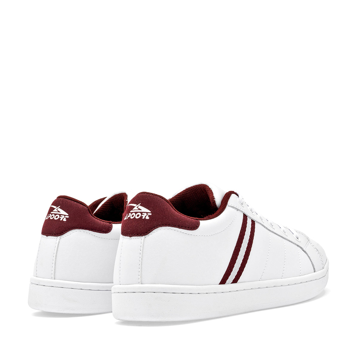 Apoort tenis urbanos de piel unisex blancos con confort