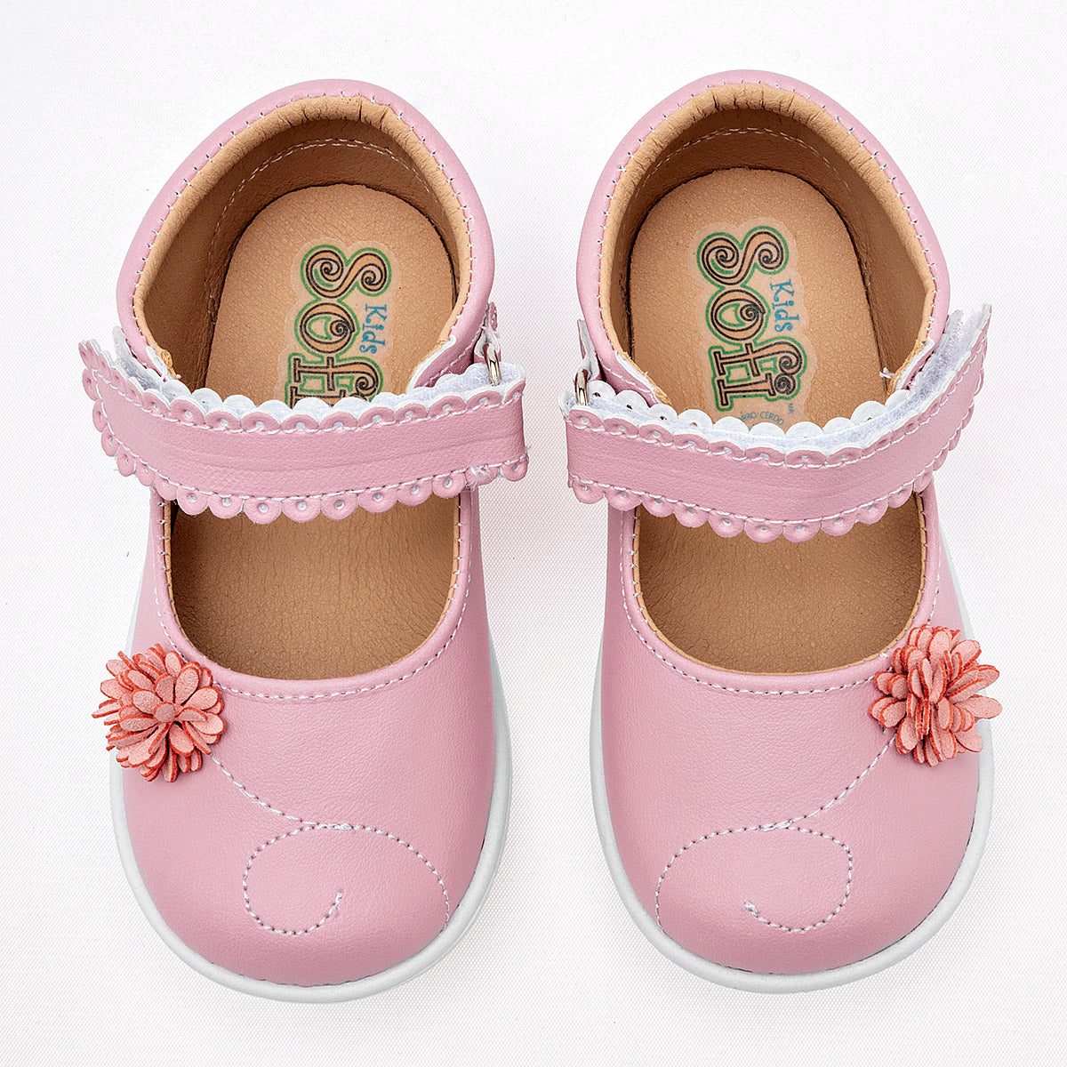 Zapato casual para niña bebé marca Kids Sofi Rosa cod. 98015