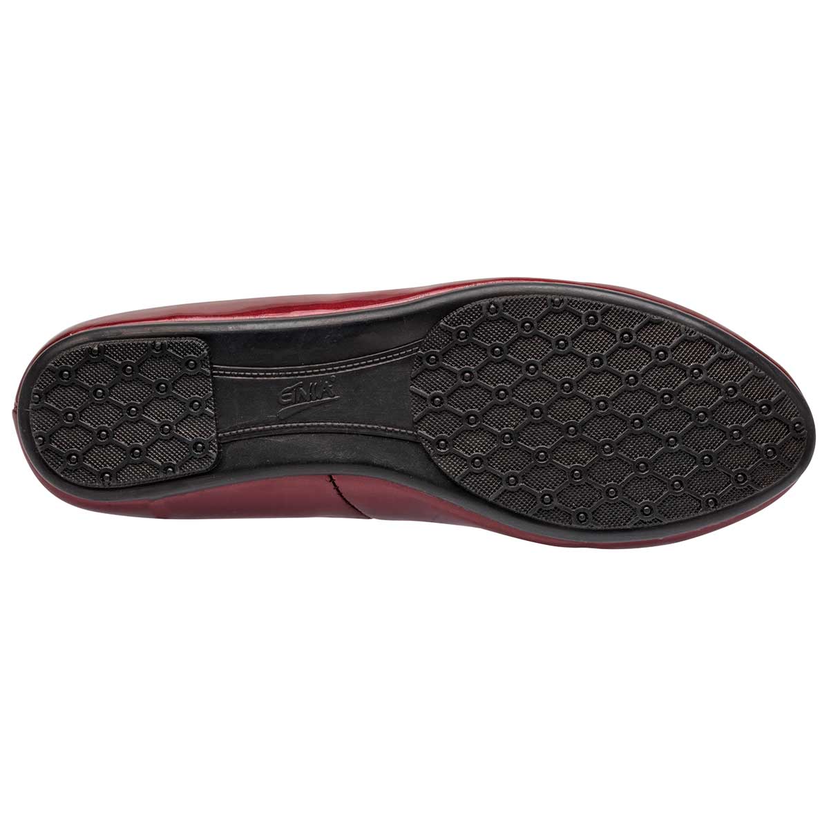 Zapato casual charol para mujer marca Etnia Vino cod. 98517