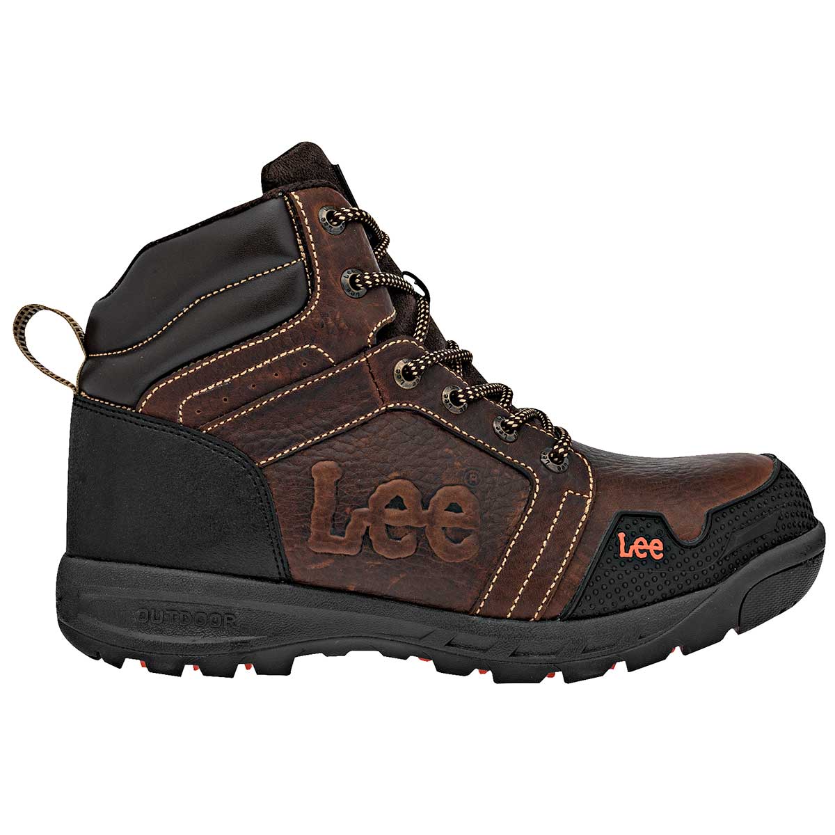 Bota industrial de piel para hombre marca Lee Café cod. 98576