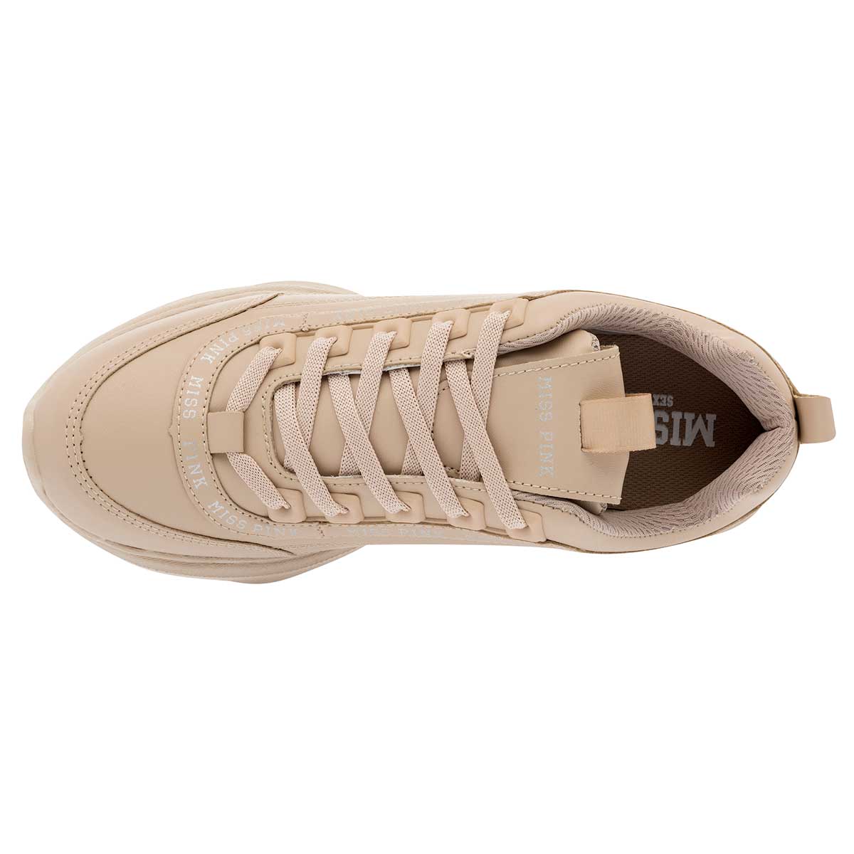 Tenis urbano para mujer marca Miss Pink Beige cod. 98608