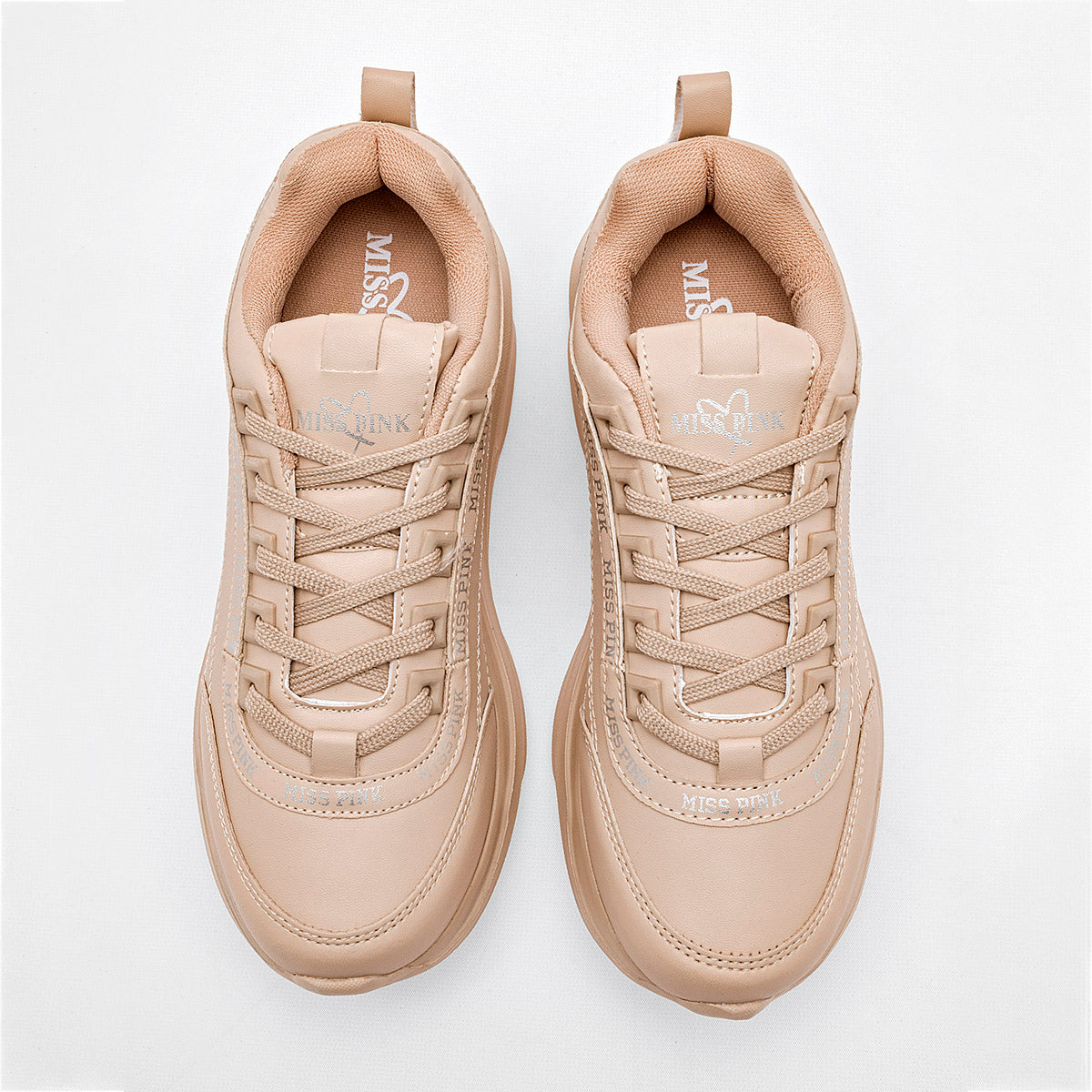 Tenis urbano para mujer marca Miss Pink Beige cod. 98608