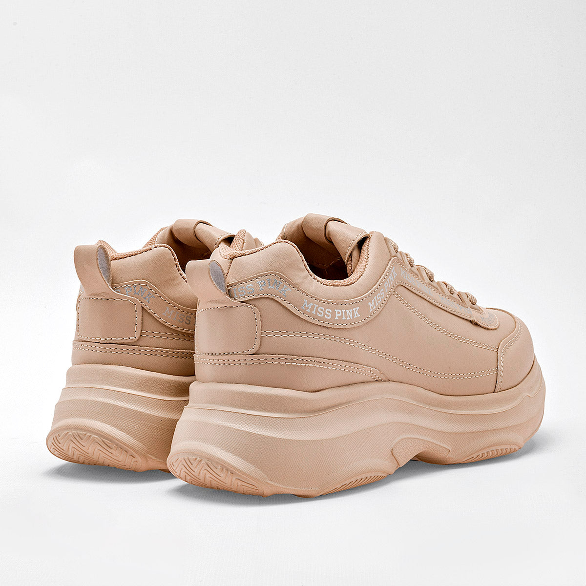 Tenis urbano para mujer marca Miss Pink Beige cod. 98608