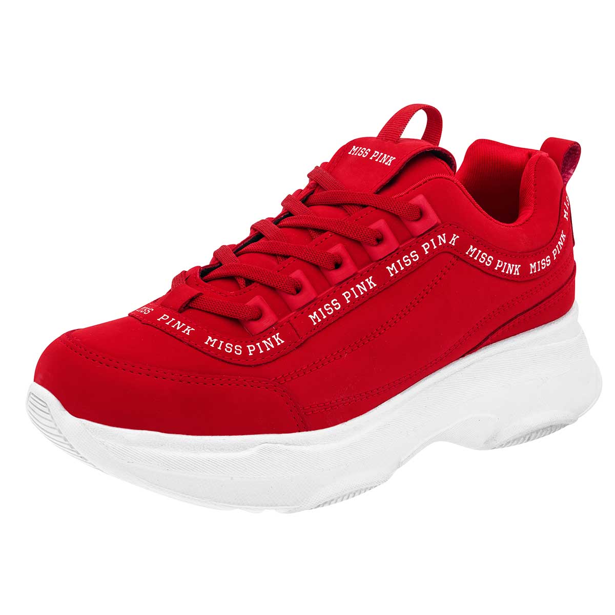 Pakar.com  | 🎄 Regalos de navidad y fin de año | Tenis urbano para mujer marca Miss Pink Rojo cod. 98609