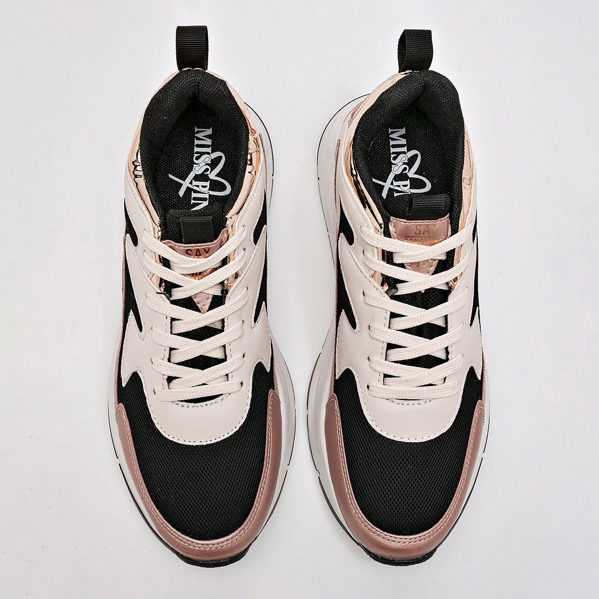 Tenis urbano para mujer marca Miss Pink Negro cod. 98610