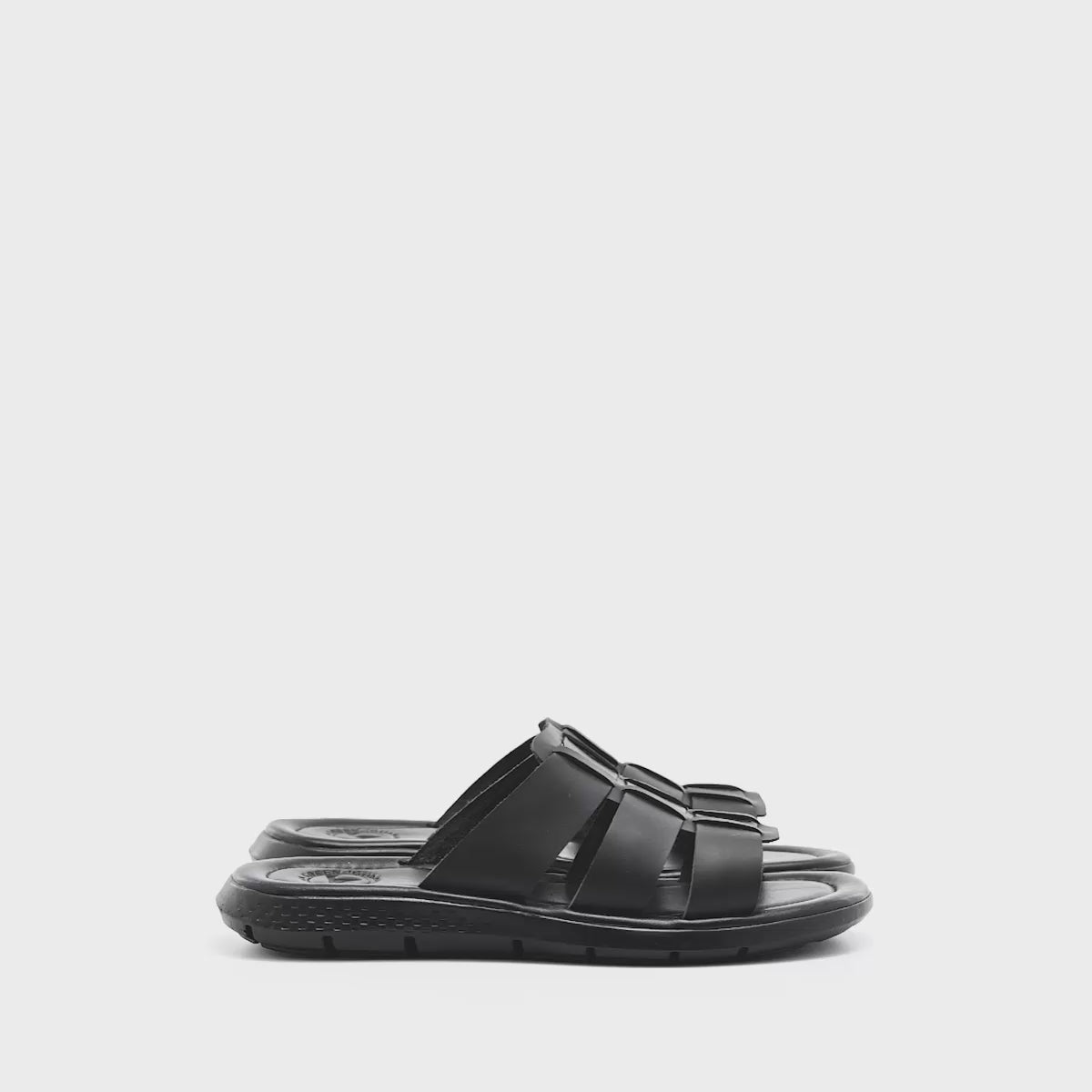 Sandalia slide para hombre marca Iguana Negro cod. 126315