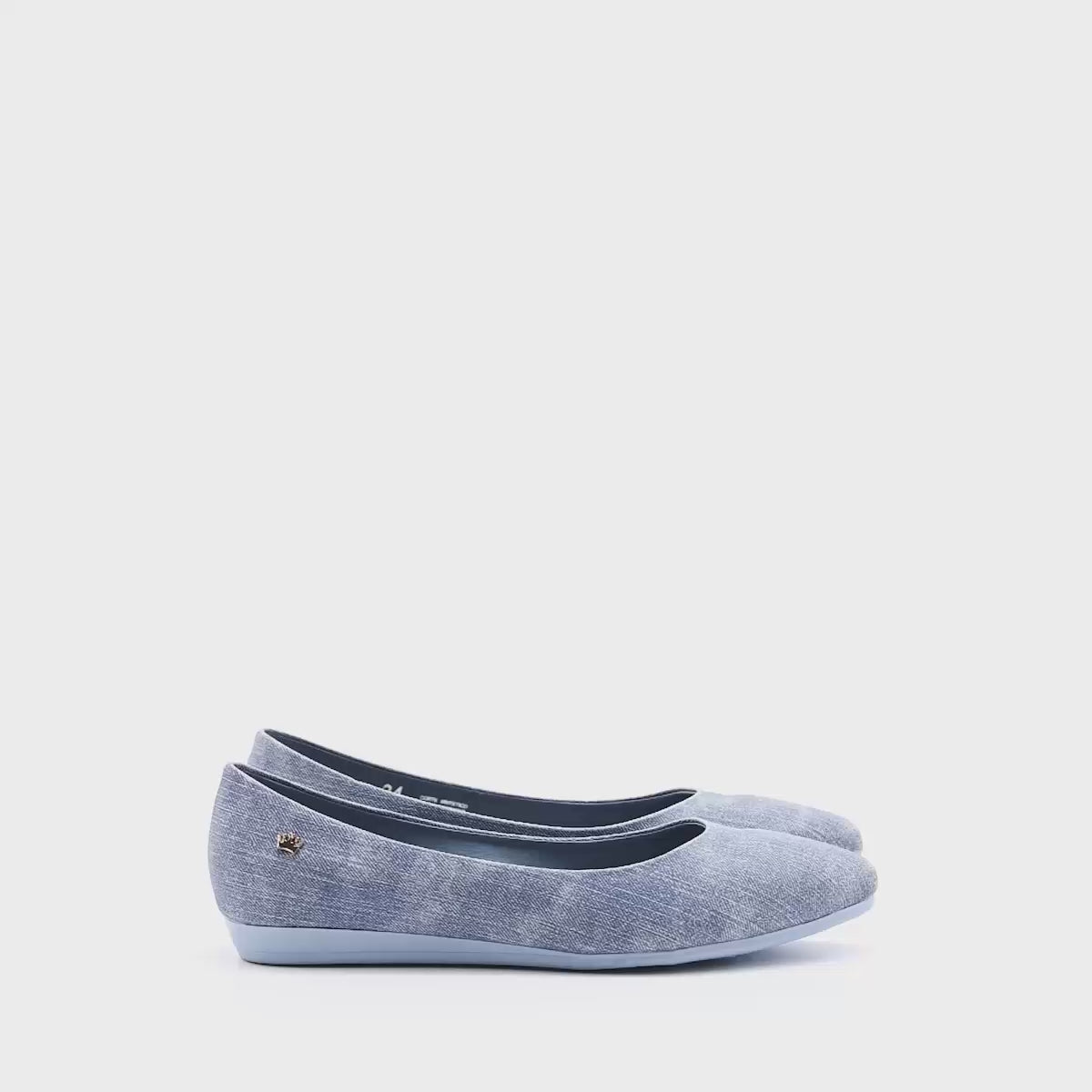 Balerina Flat mezclilla para mujer marca Clasben Azul cod. 124970