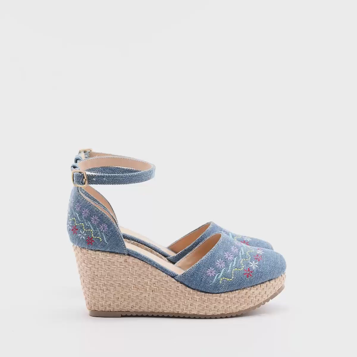 Zapato plataforma para mujer marca Mora Tierra Azul cod. 125459