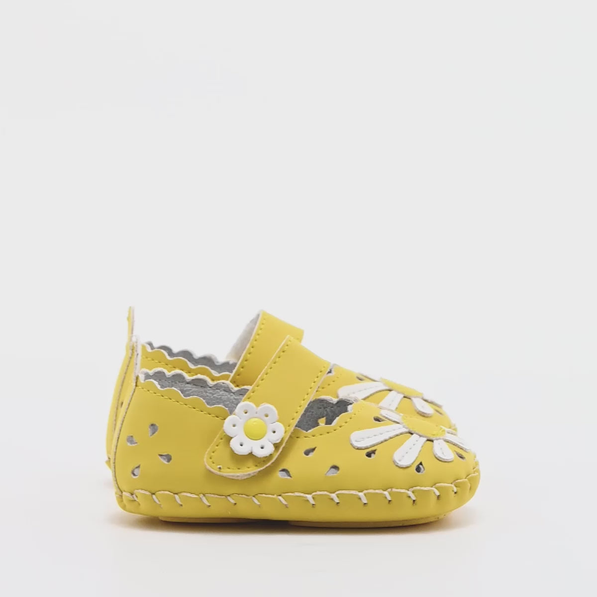 Zapatito para bebé niña marca Delin Kids Amarillo cod. 125028