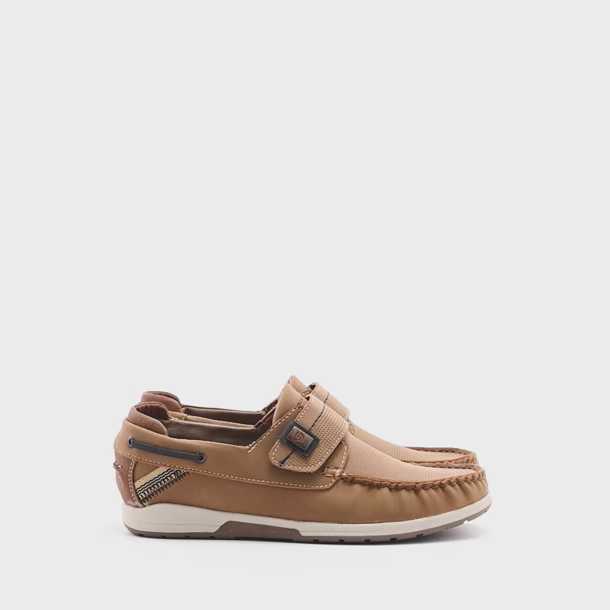 Mocasíntipo top sider Negro Total para joven