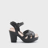 Sandalia plataforma para mujer marca Modare Negro cod. 124679