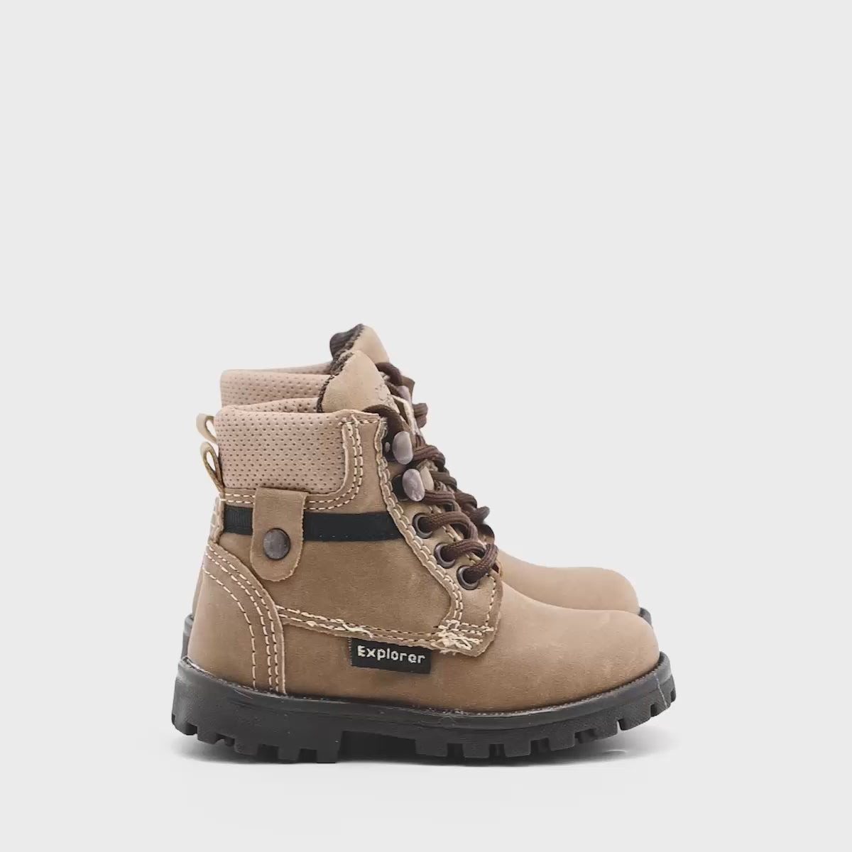 Bota casual cintas para bebé Niño marca Trends Beige cod. 125850