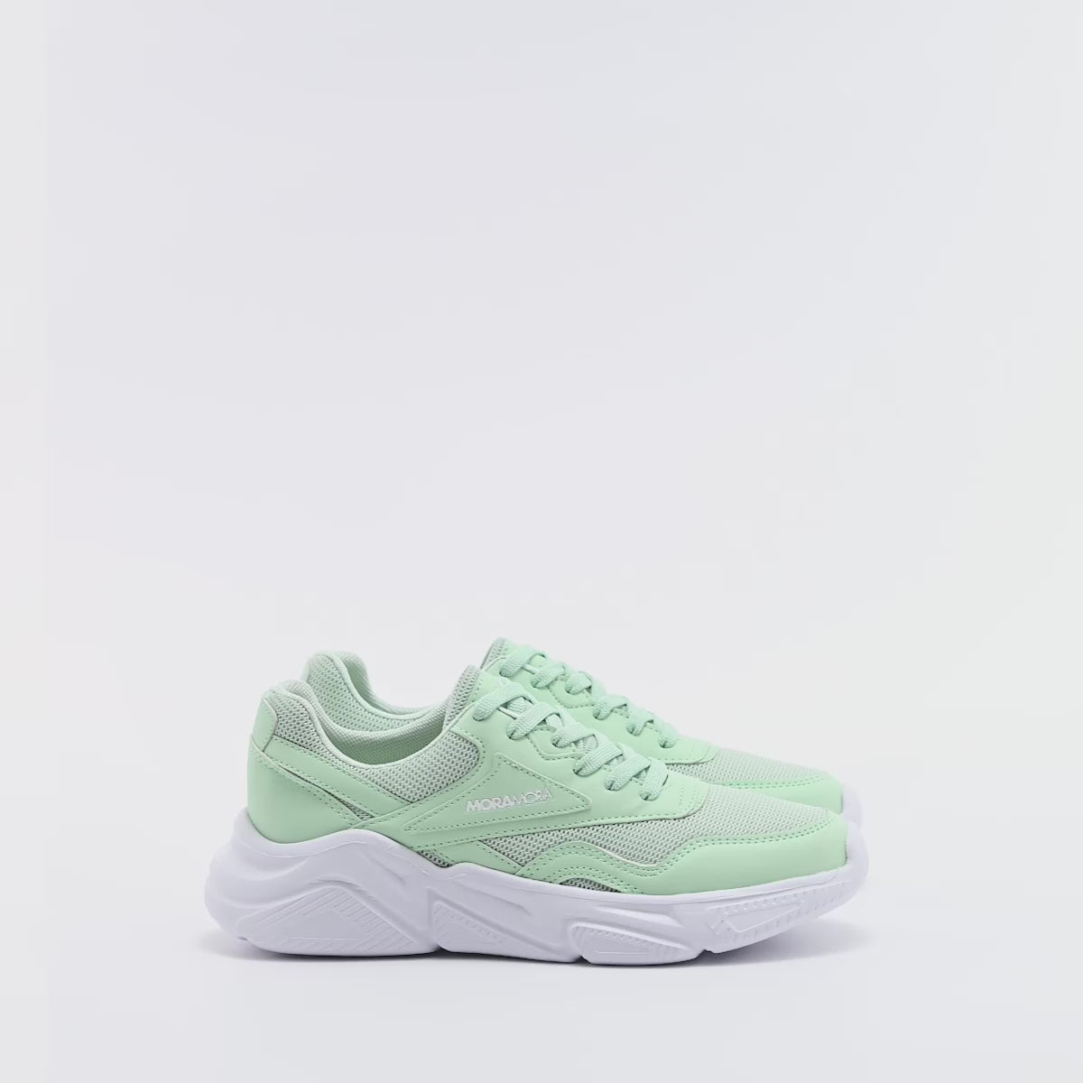 Tenis sport cómodo ligero para mujer marca Moramora Verde cod. 125518