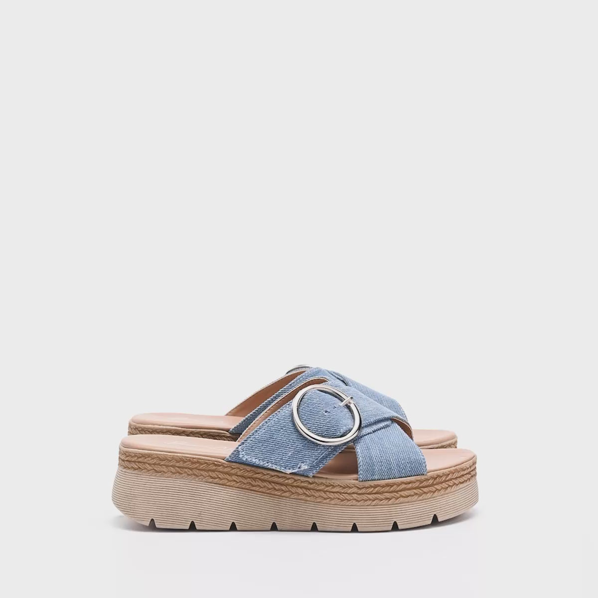 Sandalia slide chunky Been Class para mujer